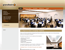 Tablet Screenshot of granolissimo.ch